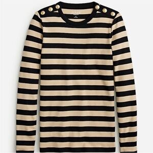 Striped long sleeve crewneck tshirt